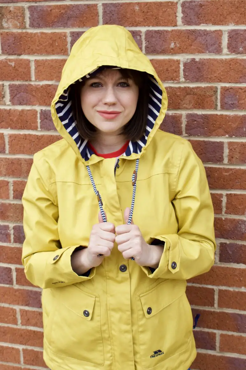 trespass navy waterproof jacket