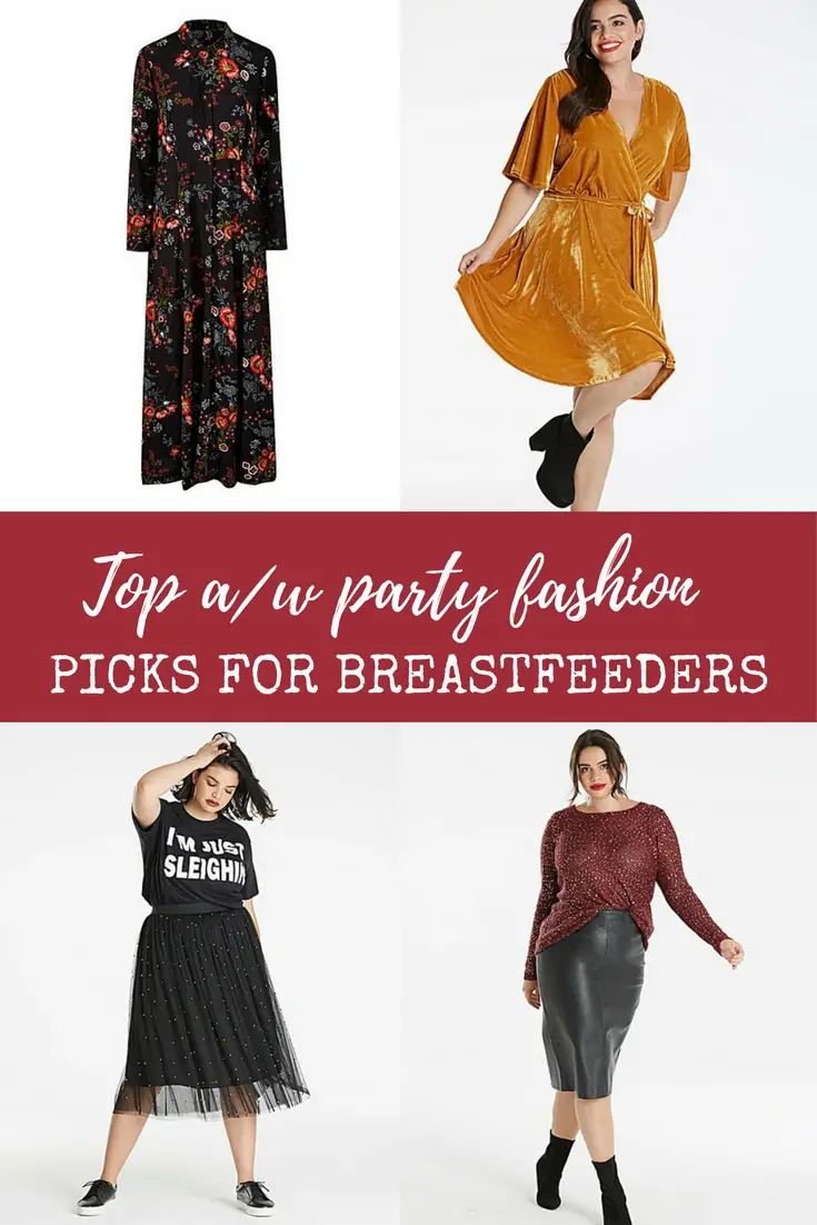Top 6 autumn/winter party fashion picks for breastfeeders