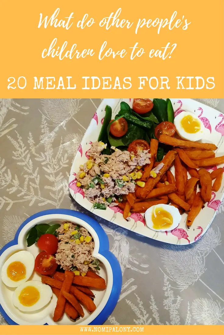 20 meal ideas for kids! Ever wondered what other people's kids eat? I asked 20 bloggers what their go to meals are, the ones they know their kids will always eat and this is what they told me.