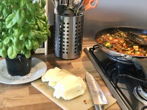 Halloumi hash recipe