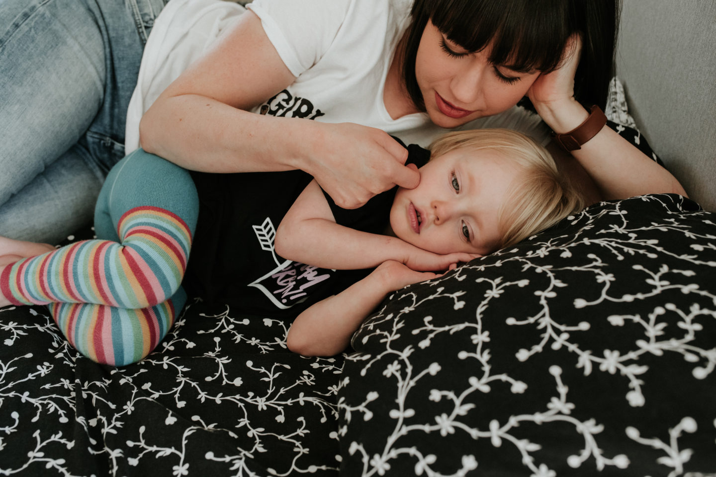 I wrote this post in the middle of the night one night, exhausted when my daughter kept waking but frustrated by people repeatedly telling me to just let her cry.