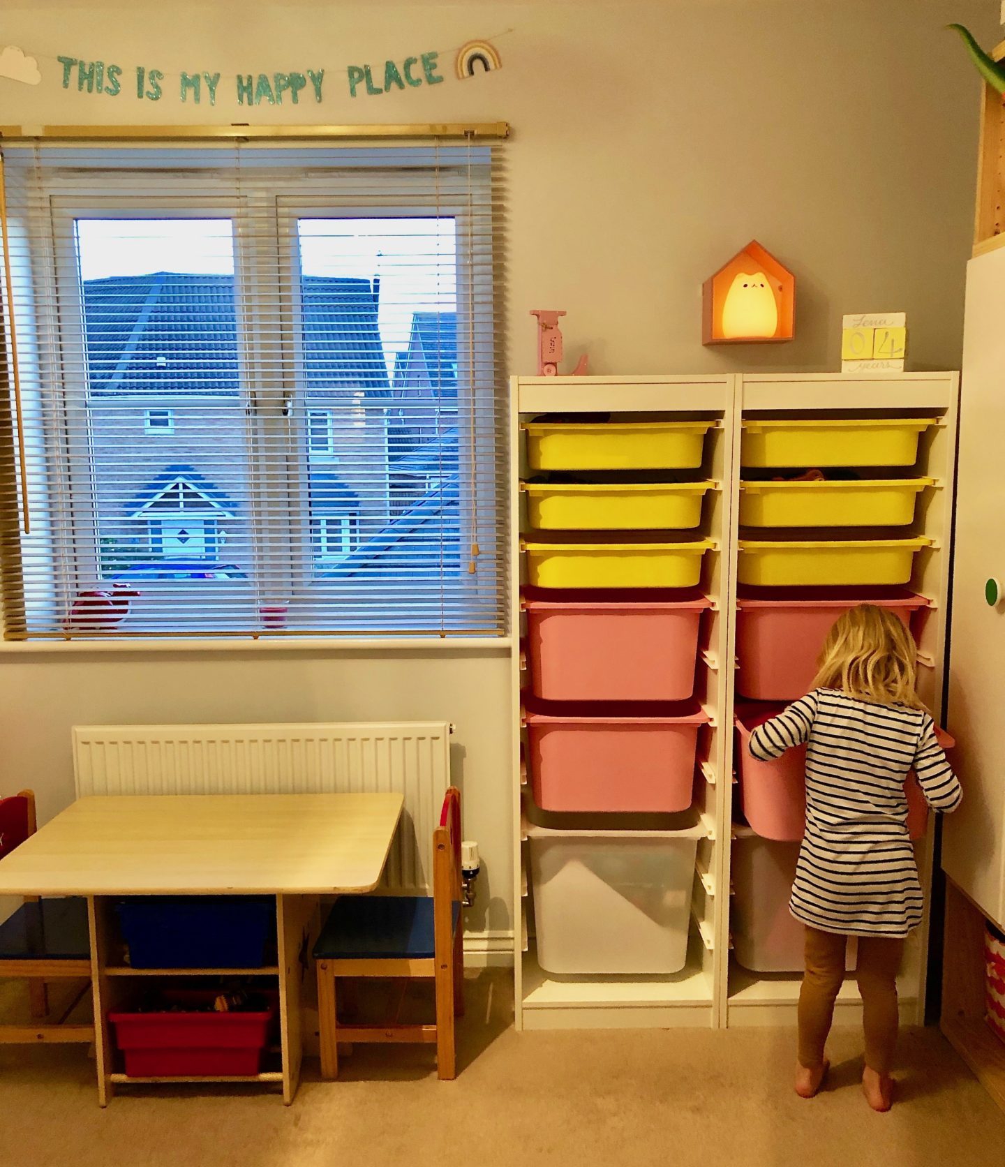 AD: Creating an after school wind down area with IKEA. IKEA storage solutions for children's rooms. 