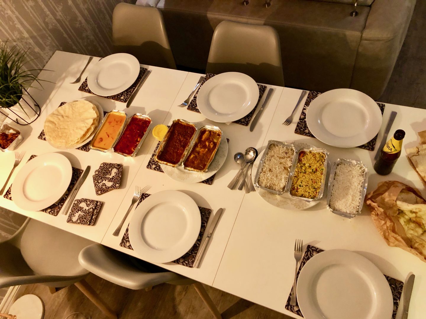 All about staying connected with your friends in your 30s - what is friendship like in your 30s and top tips for how to stay connected. Games night Indian takeaway food.