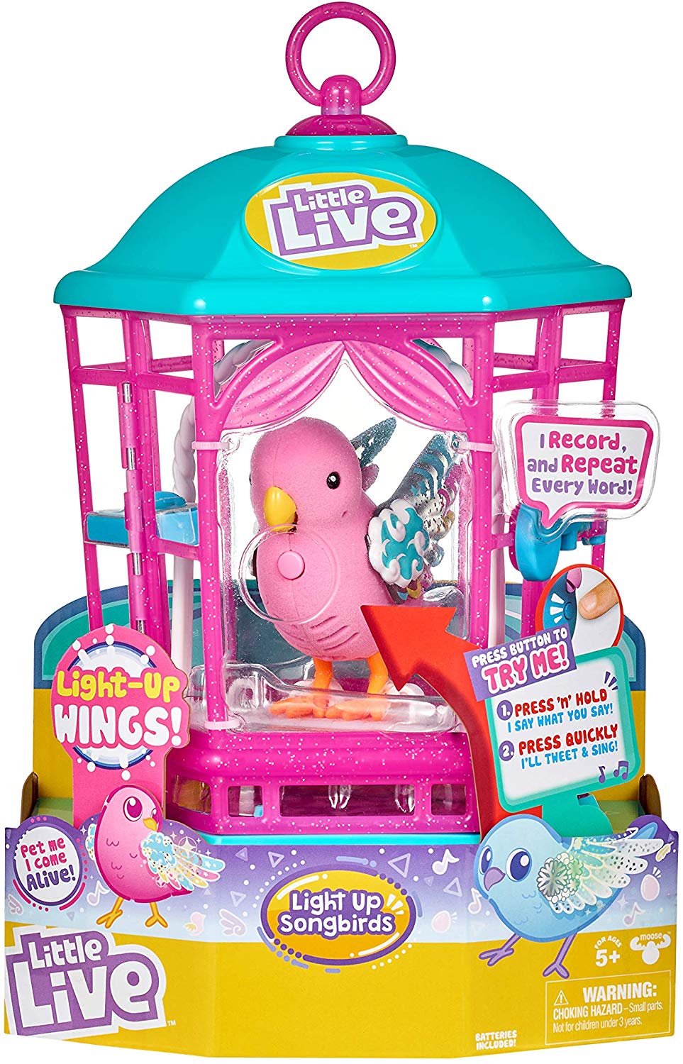 Inspiration for Christmas gifts for children - 10 things under £50 that I’m getting my 8 year old son and 5 year old daughter for Christmas this year. Little live light up bird.