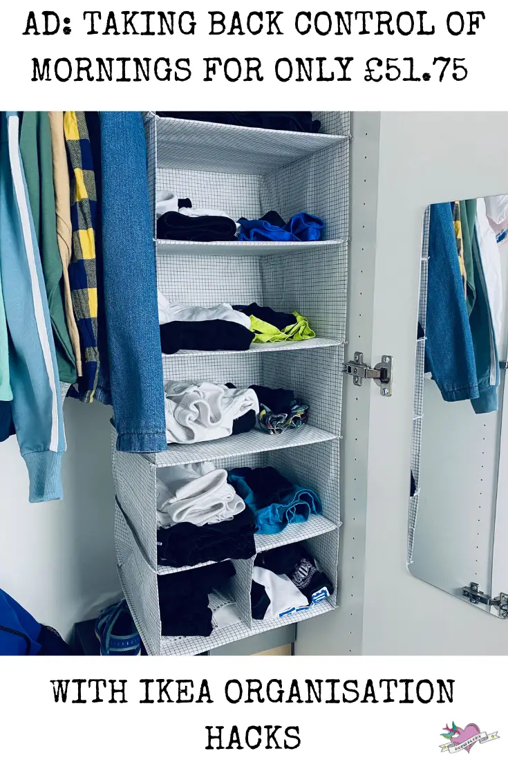 Taking back control of mornings for only £51.75 with IKEA organisation hacks. We transform our drawers, wardrobes and bathroom with a few items from IKEA.