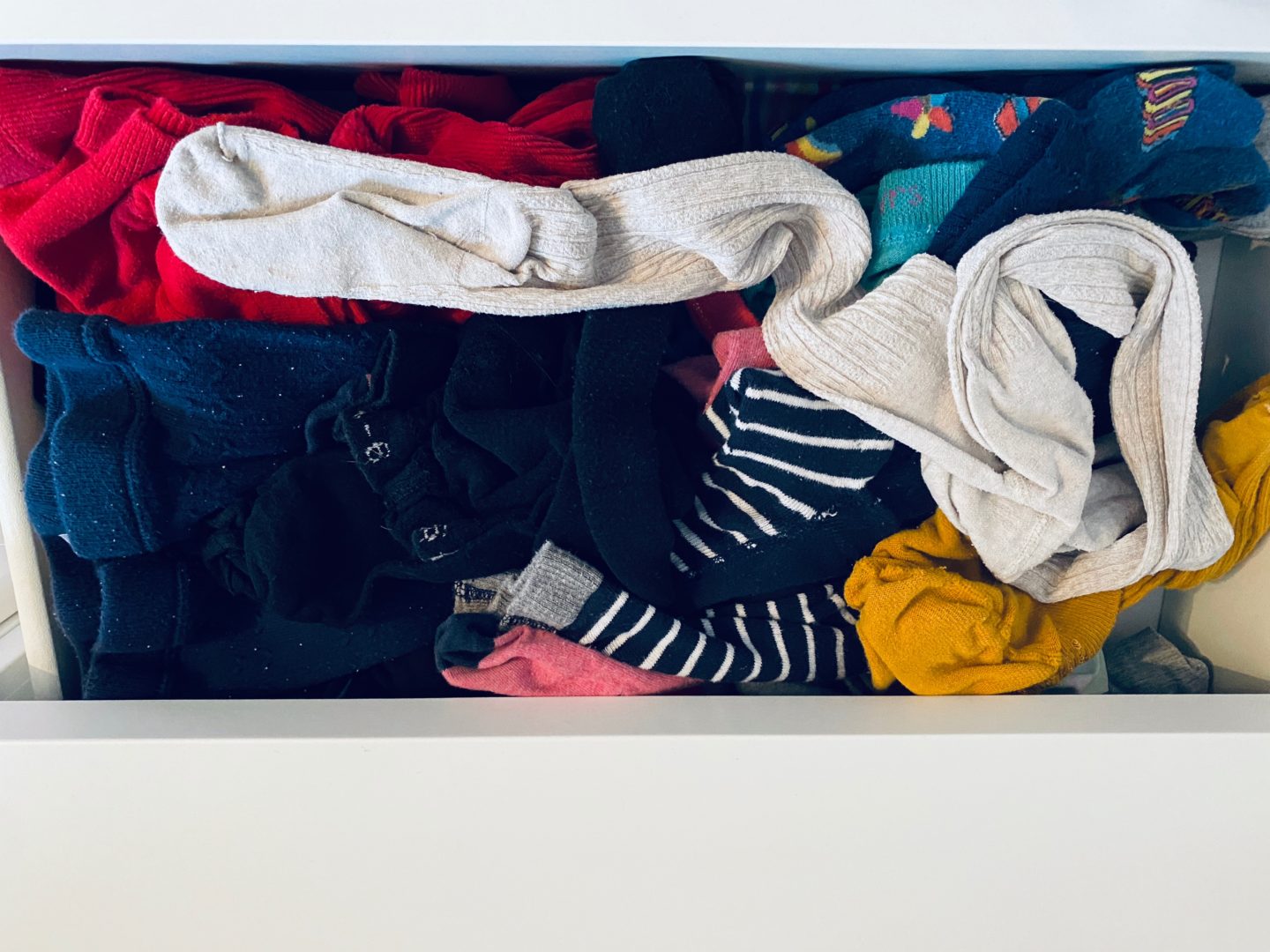 AD: Taking back control of mornings for only £51.75 with IKEA organisation hacks. Kid's drawer pre organisation. 