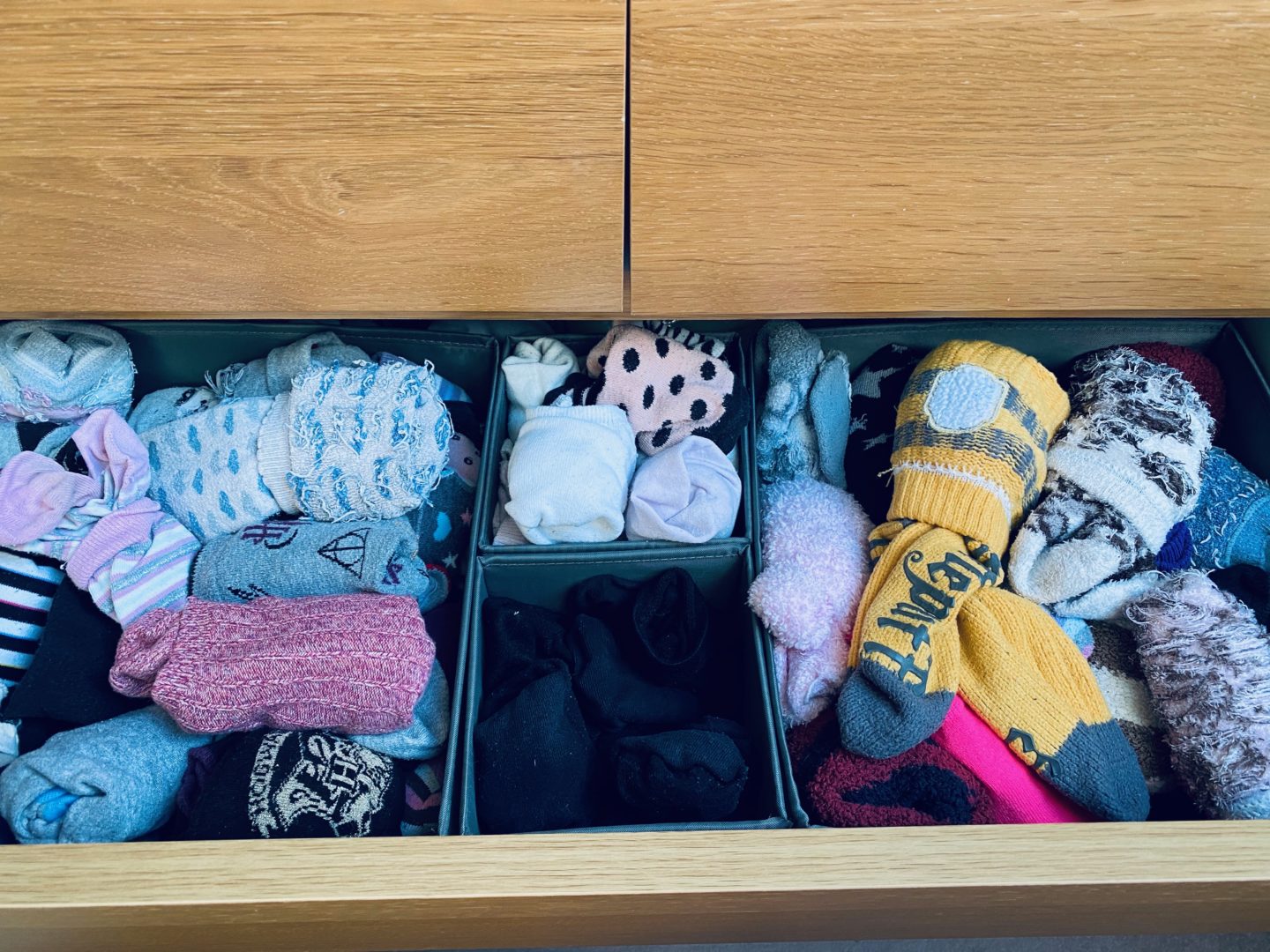 AD: Taking back control of mornings for only £51.75 with IKEA organisation hacks. Adult's drawer post organisation. 