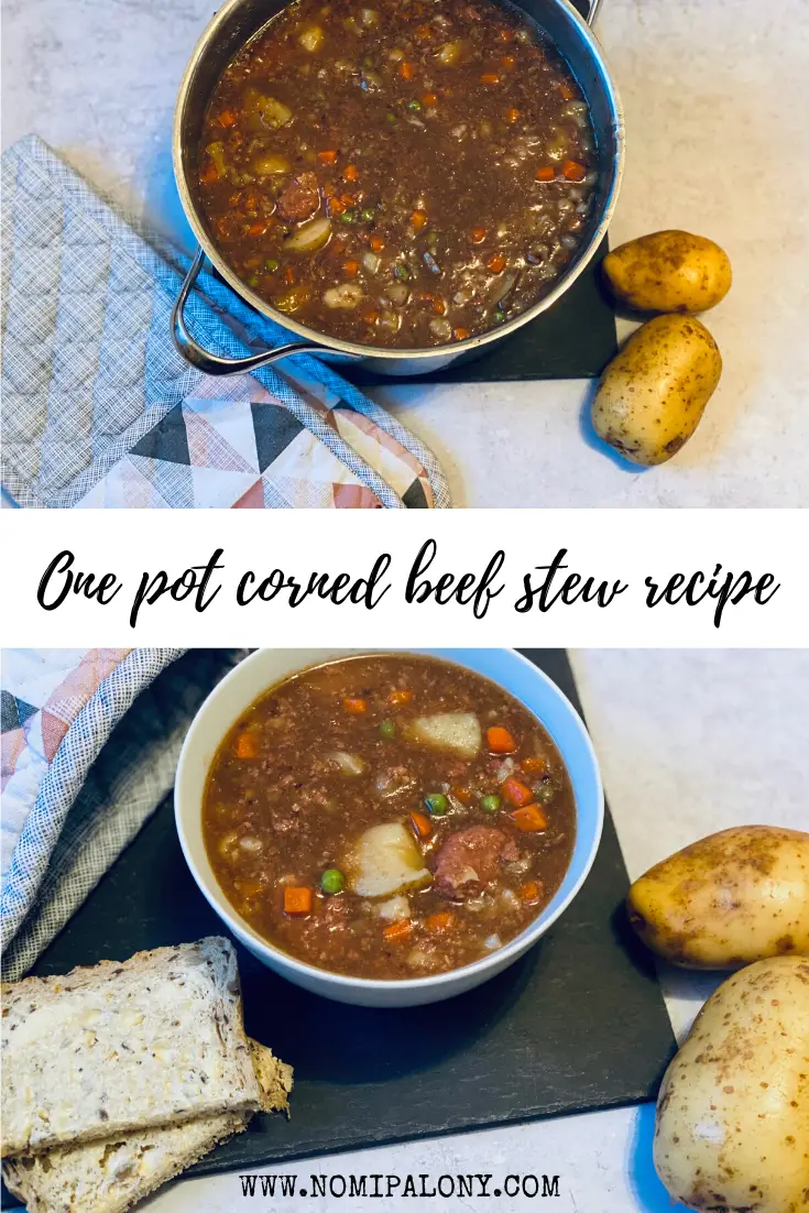 My family's recipe for an affordable one-pot corned beef stew recipe. This is the ultimate comfort food and costs only 89p per serving. 