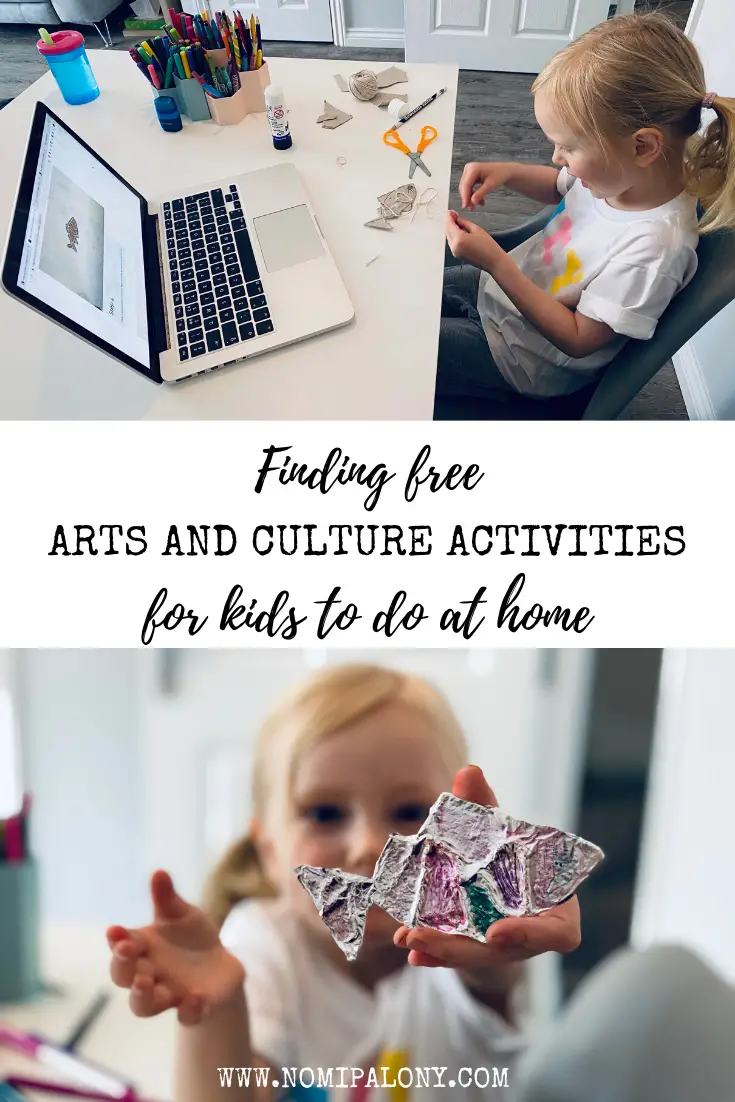 AD: Finding free arts and culture activities for kids to do at home with Fantastic for Families