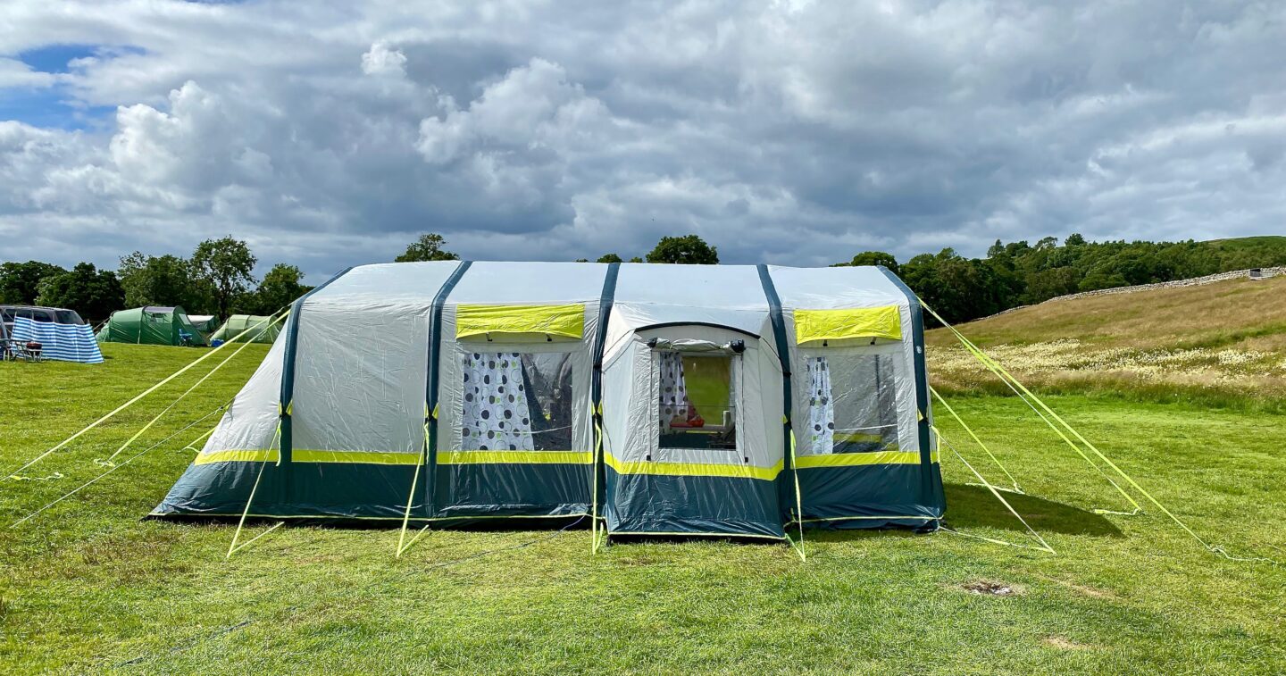 The OLPRO Home tent - a side view 