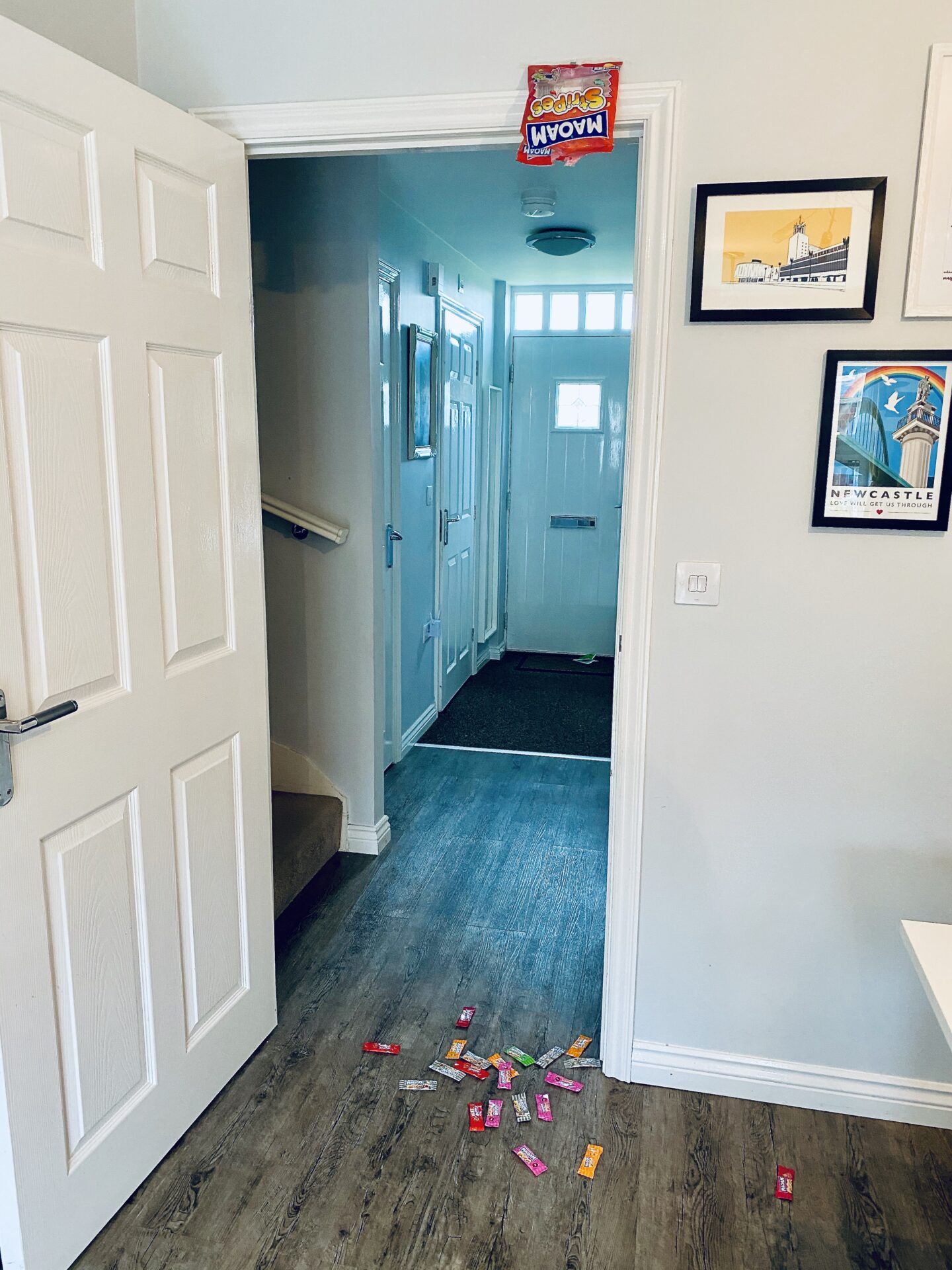 Sweets on the floor