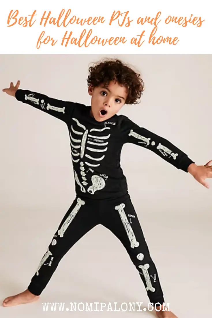 Best Halloween pyjamas UK - for a cosy Halloween at home - Nomipalony