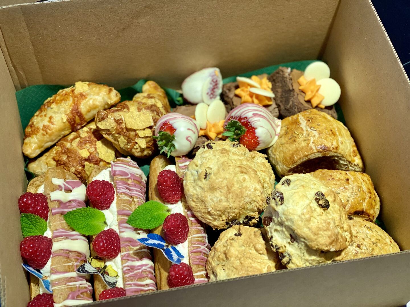 Afternoon tea from the Corn Kist Bakery, Arbroath, Angus