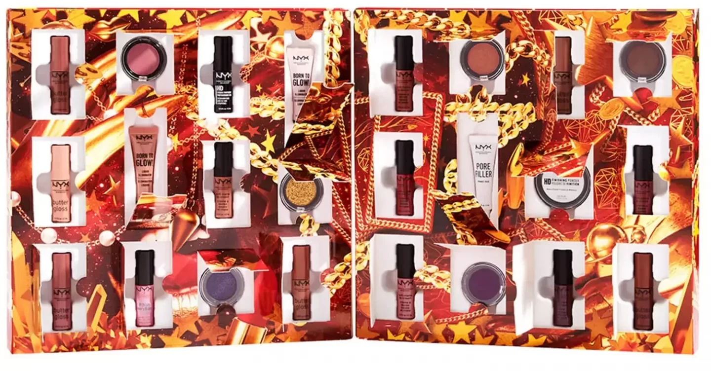 NYX Professional Makeup Gimme Super Stars! 24 Day Advent Countdown Calendar (Worth £106.25)