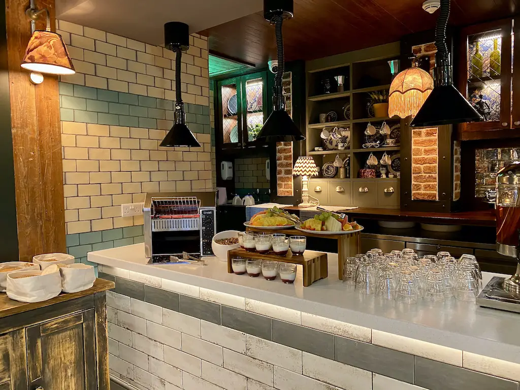 Continental breakfast bar at the Seaburn Inn