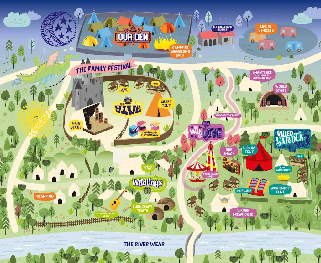 Little Lindi Festival site map