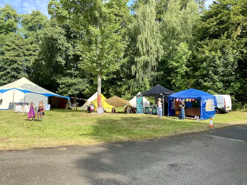 Various colourful stalls at Little Lindi Fest 2022