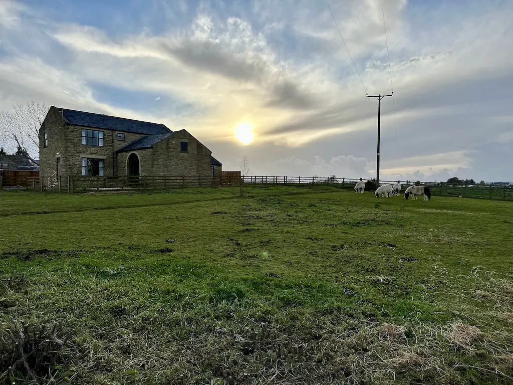 Part of the working farm with ponies at Runa farm Barnard Castle 