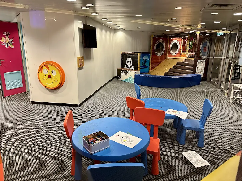 Under 6s soft play area on DFDS ferry from Newcastle to Amsterdam