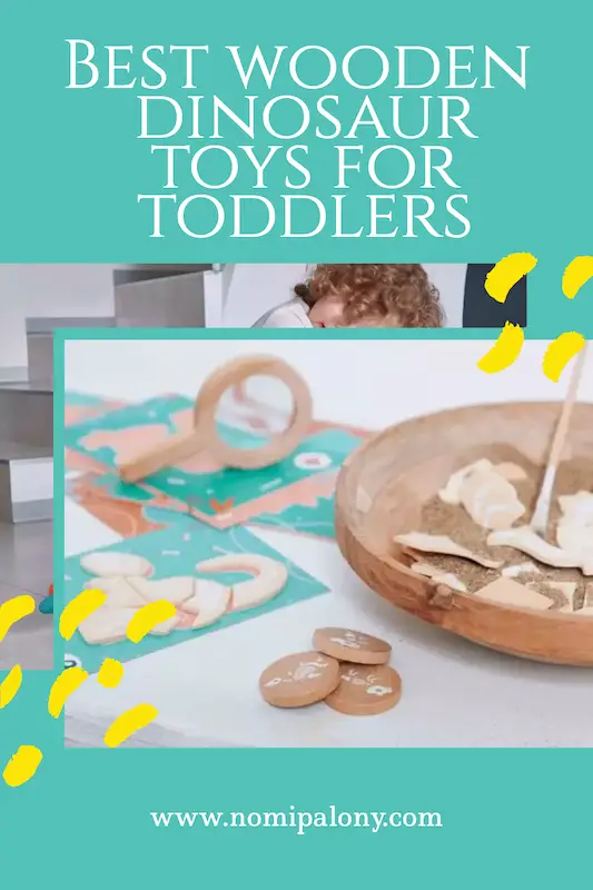 Wooden dinosaur toys for toddlers 