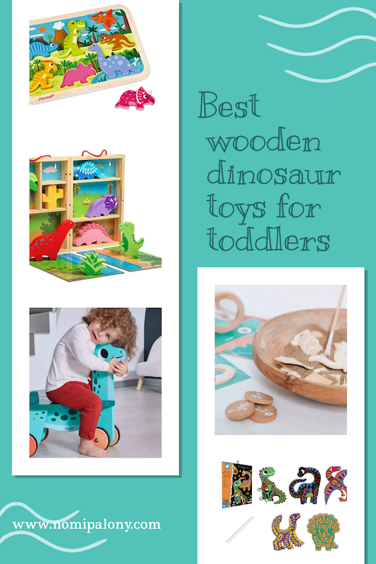 Best wooden dinosaur toys for toddlers Nomipalony