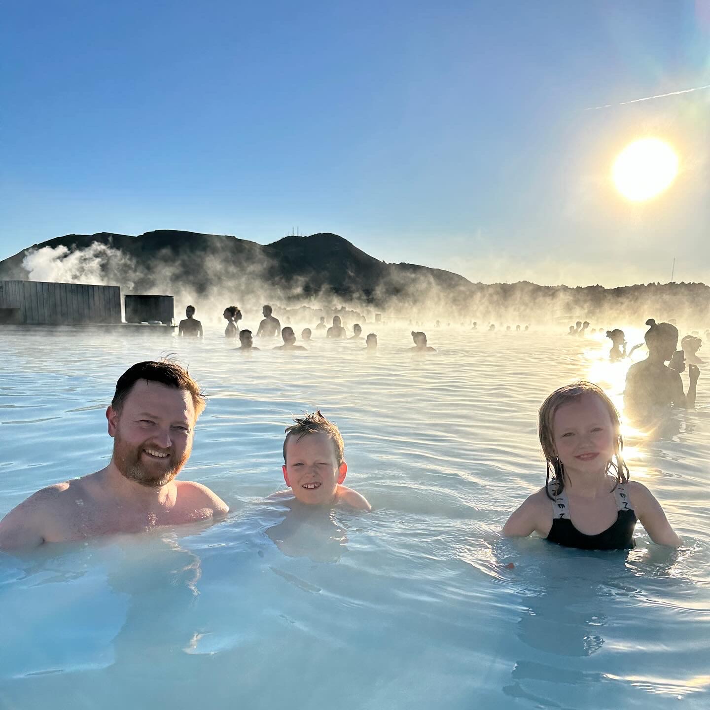 Iceland family holiday - Blue Lagoon with kids